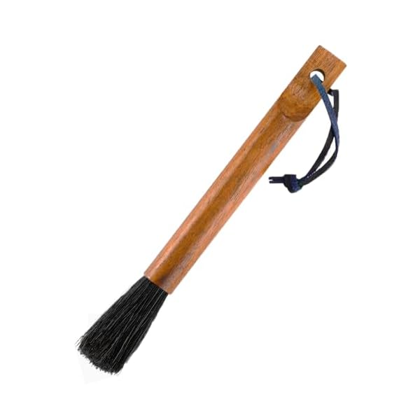 luckaide Barista Pinsel, Siebträger Pinsel, Barista Reinigungspinsel, Kaffeepinsel, Zubehör für die Säuberung Espressomaschine, Barista Home Kitchen,Barista Pinsel Siebträger mit Holzgriff(braun)