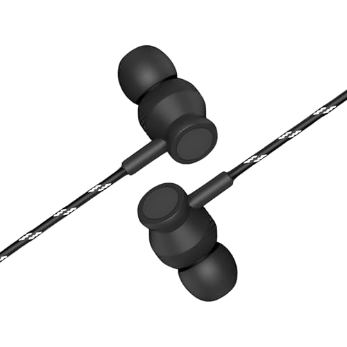 Image of Noise 3.5mm Wired Earphone with Powerful HD Mic for Clear Sound, in-Line Volume Controller & Noise Cancellation Compatible with only 3.5mm Jacks in Mobiles- Black