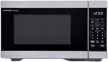 SHARP Countertop Microwave Oven. Works with Alexa. Orville Redenbacher’s Certified. Removable 12.4″ Carousel Turntable, 1.1 Cubic Feet, 1000 Watt, Stainless Steel
