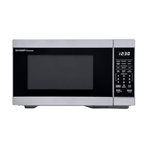 SHARP ZSMC1169HS Oven. Compatible with Alexa. Orville Redenbacher’s Certified. Removable 12.4″ Carousel Turntable, 1.1 Cubic Feet, 1000 Watt Countertop Microwave, CuFt, Stainless Steel