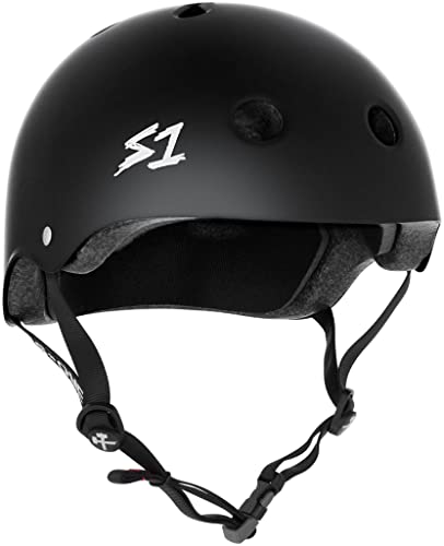 S1 Mega Lifer Helmet for Skateboarding, BMX, and Roller Skating - EPS Fusion Foam, CPSC & ASTM Certified - Black Matte XXX-Large (25.5