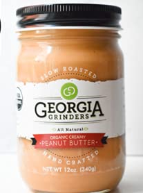 GEORGIA GRINDERS Organic Crunchy Peanut Butter, 12 OZ