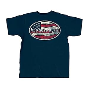 OLD GUYS RULE Men’s Born in The USA T-Shirt – Gift for Dad, Grandpa, Husband, Veterans, Patriotic, America