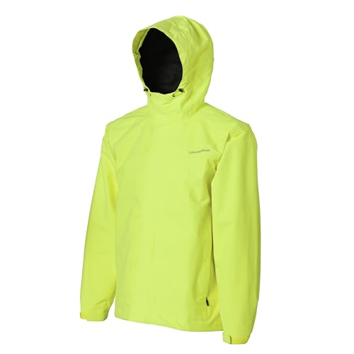 Grundens Men’s Full Share Jacket | Waterproof, Breathable, Hi Vis Yellow, 3X-Large