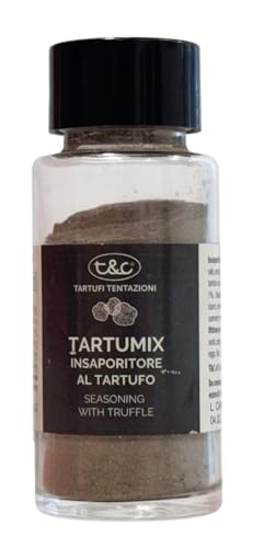 Sazonador de Trufa Negra en Polvo 65g – Aroma Intenso de Trufa – Ideal para Pasta, Carne, Patatas y Huevos