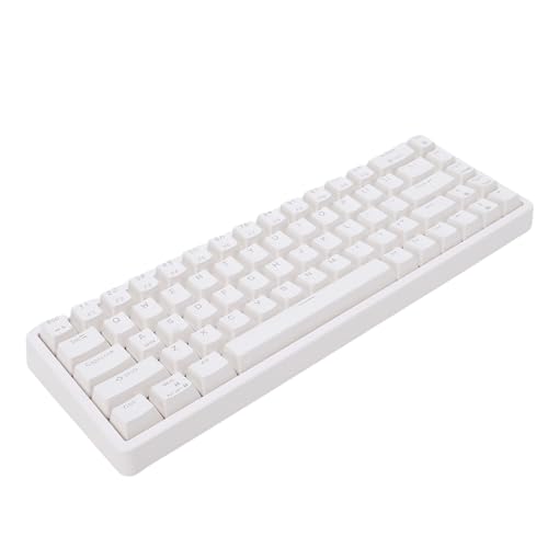Cuifati Teclado Mecánico con Cable de 68 Teclas con Interruptor Rojo, Teclado Portátil para Juegos Retroiluminado, Teclado de Computadora de Escritorio para Computadora Portátil PC