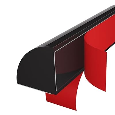 Flexible Quarter Round Molding, Mini Peel and Stick Rubber Trim Moulding(118Inch)