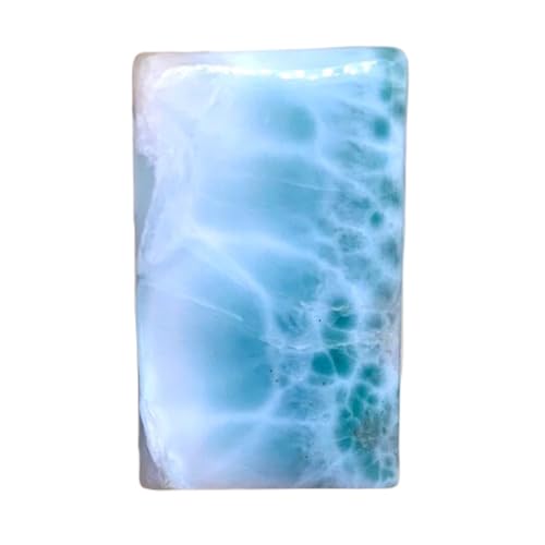Larimar rectangulaire cabochon en vrac pour fabrication bijoux bague pendentif collier bricolage