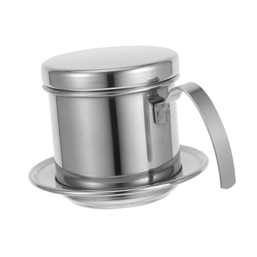 Cabilock Vietnamese Coffee Maker Stainless Steel Drip Filter Brewer for Home Outdoor Reusable Coffee Pot for Precision Brewing Elegant Design Single Serve