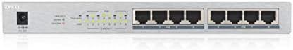 Zyxel 8 Port Gigabit Unmanaged 8 x PoE+ with 60 Watt Budget, UK Plug [GS1008HP]