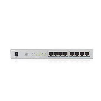 switch poe non gestito gigabit 8 porte 60w plug play metallo robusto