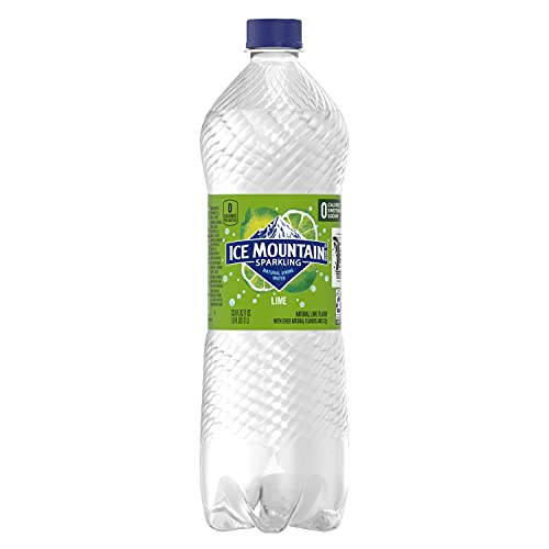 Image of Ice Mountain Sparkling Water, Zesty Lime, 33.8 oz. Bottle