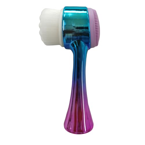 Escova de limpeza facial de dupla face 2 em 1 escova de limpeza de silicone (x 1un)