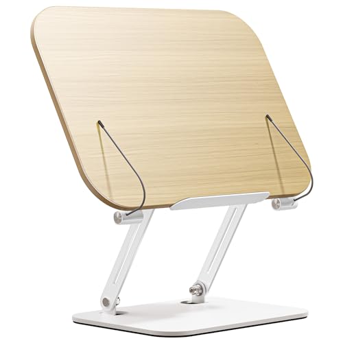 Mutifunctional Stand Hold Booksタブレット13.5x9.4in Book Holder For Adaginable Book Stand回転ベース折りたたみ折りたたみ式デスクトップホルダー