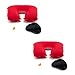 Almohada Cervical de Viaje para Coche, Avión, Tren y Bus I 2 Kits Accesorios Viaje para Avión con Cojín Hinchable, Antifaz para Dormir y Tapones Oídos I Almohada Inflable con Tapa Ojos y Tapones