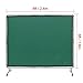Happybuy Welding Screen with Frame, 6' x 8' Flame-Resistant Vinyl Welding Curtain, Mobile Protection Screen on 4 Lockable Wheels for Industrial Use, Green