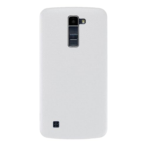 Shantime Soft Case Compatible with LG K10, Slim Shockproof Bumper Protective Back Cover, Anti-Scratch Flexible Shell, Grip-Friendly(White)
