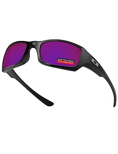 Image of PRO+ Polycarbonate Replacement Lenses & Nose Pads for Oakley Fives Squared(4+1) OO9238 Sunglasses
