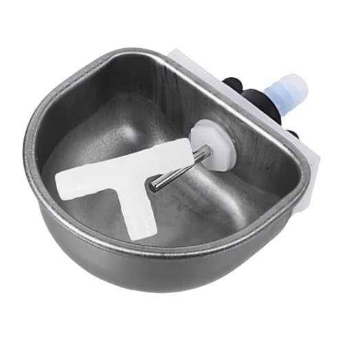 HANABASS Automatic Rabbit Waterer Stainless Steel Water Bowl Small Animal Feeder Rabbit Breeding Equipment Metal Feeder Bowl