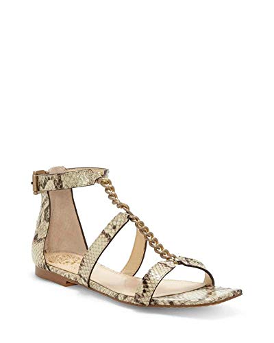 Vince Camuto Women's Footwear Women's Sereney Flat Sandal, Animal Print, 6.5 #TOP4