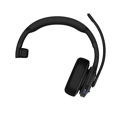 Garmin dezl Headset 100, Single-Ear Premium Trucking Headset, Active Noise Cancellation, Superior Battery Life and Memory Foam Ear Pads,Black (Renewed)