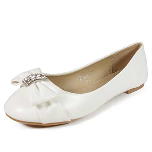 Adorababy Toddler Little Girls Dress Ballet Bow Flat Shoes