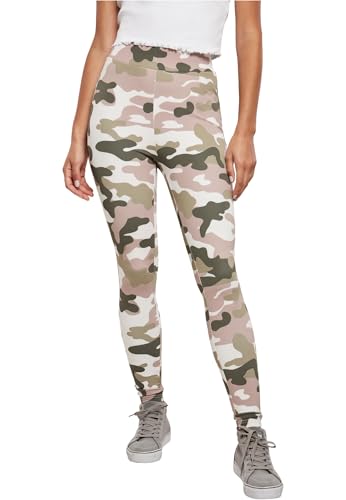 Leggings camo Urban Classics femme pantalon stretch taille haute tech