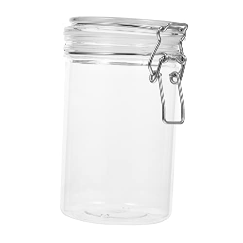 KOMBIUDA Sealed Storage Can Moistureproof Storage Tank Storage Bottle Honey Containers Honey Dispenser Food Dispenser Food Containers Clear Container re-usable