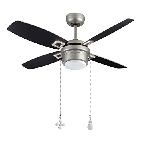 ASTER 2 Stücke Deckenventilator Zugkette Lüfterkette Verlängerung, 34cm Zugkettenset für Deckenleuchten Lichterketten, Multifunktional Mini Ventilator und Glühbirne Geformte Zugkette Set