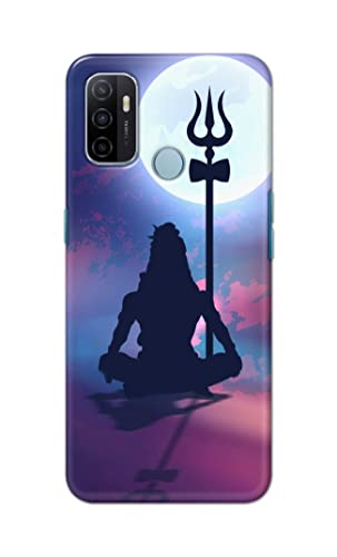 Image of Printed Hard Back Cover Case for Oppo A53 4G | Oppo A53S 4G | Oppo A32 | Oppo A33 2020 Back Cover (Lord Shiva) -1302