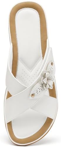 Ecetana Womens Flat Sandals Summer Slides 2026 Dressy Comfortable...