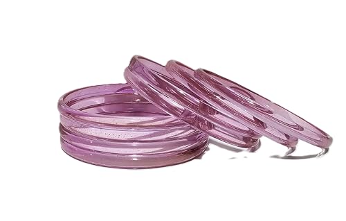 Image of Colorful Jelly Bangles Set of 8 - Transparent Candy Color Stackable Bracelets, Lightweight Fashion Accessories for Women & Girls
