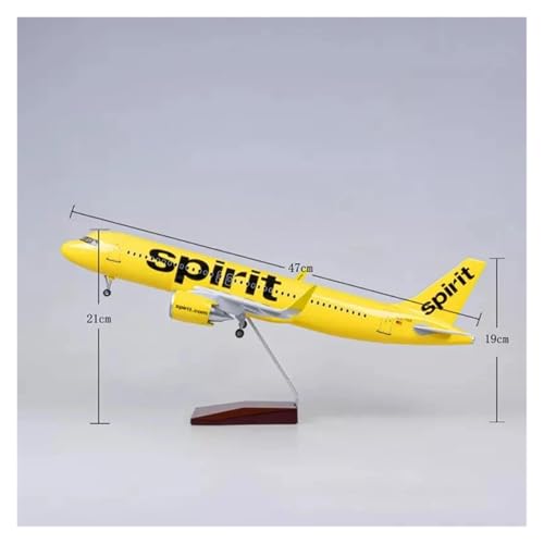 Modelo a escala de avión A320 de 47 cm para decorar oficinas y salones 6