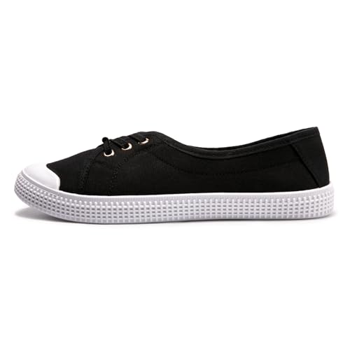 Women's Slip on Canvas Sneakers Low Top Comfort Walking Shoes Casual PU Sneakers Fashion Tennis Shoes3
