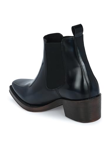 Image of Delize Men's Vegan Leather, Cuban Heeled, Cowboy Ankle Boots 65430