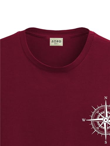 Image of ADRO Unisex 100% Cotton Regular Tshirt | Printed | Graphic Printed | Chest Printed