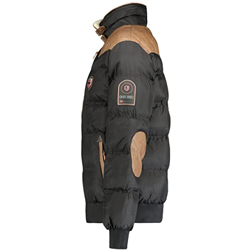 Geographical Norway Abramovitch Herren Steppjacke, warm & leicht, Winterjacke Herren, Outdoor, (Schwarz XL)