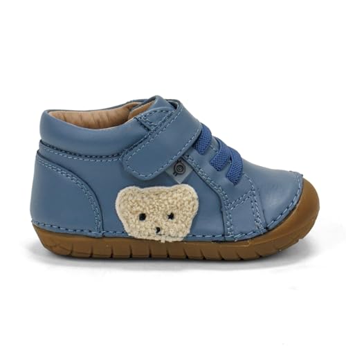 Old Soles Toddlers Ted Pave Casual Leather Shoes, Indigo Gum Sole,22 EU (6 US) M US3