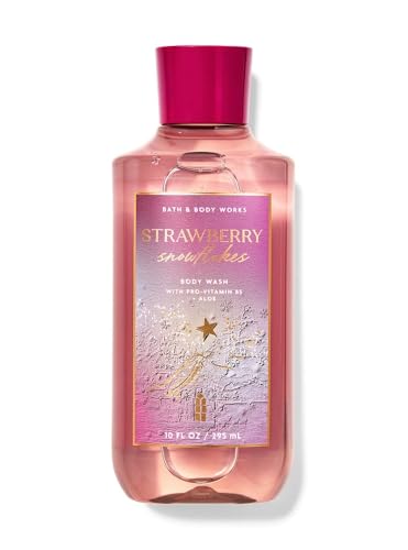 Bath and Body Works Body Wash Shower Gel Gift Set (10 Fl Oz (Pack of 1) Strawberry Snowflakes)
