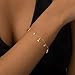 MIJENITI Gold Heart Bracelet for Women Trendy,Gold Jewelry Dainty Bracelet Cute Fashion Jewelry for Women