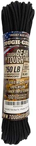 Image of TOUGH-GRID 750 Paracord, 100% Nylon, Made in USA, Type IV Mil-Spec Cord