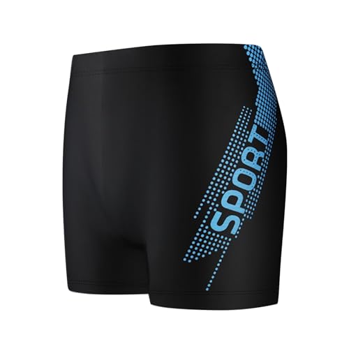 Men's Swim Trunks for Beach Resort Water Park Digital Print Stylish and Comfortable Athletic Swimwear for (Sky Blue, XL)