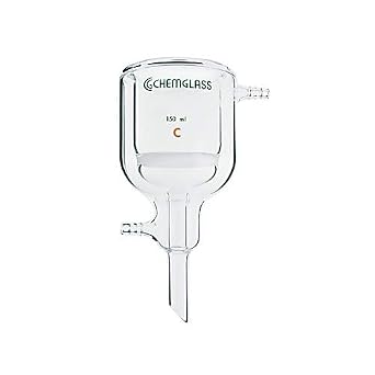 CG-1403-11, Jacketed Buchner Filter Funnel, Medium Porosity, 150ml Capacity