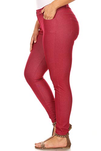 Image of YELETE Women's Basic Five Pocket Stretch Jegging Tights Pants