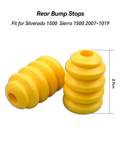 Image of 2Pcs Rear Bump Stops, Axle Jounce Bumpers Fit for Chevy Silverado 1500