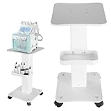 ZUSZOX Carro Auxiliar de Belleza, Carro de Salón de Belleza Profesional, con Bandeja Adicional, 4 Ruedas Silenciosas...
