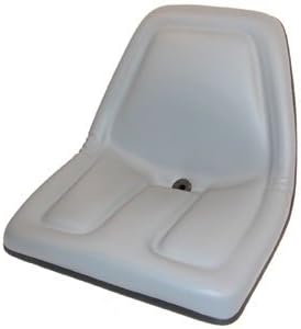 Deluxe Mower Tractor Seat Compatible with John Deere, Kubota, Allis-Chalmers, Bobcat, Case-IH, Ford New Holland, White, Oliver, Mpl, Moline, Massey Ferguson High Back (Grey)