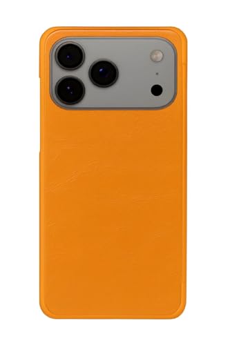 Image of WHITBULL Royal Leather Magnetic Flip case for iPhone 17 Pro Max Orange
