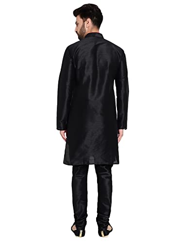 Image of HUZUR Mens Silk 6 Loop Kurta Pajama