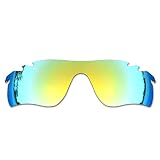 SOODASE Para Oakley Radarlock Path Vented Gafas de sol Dorado Lentes de repuesto polarizadas